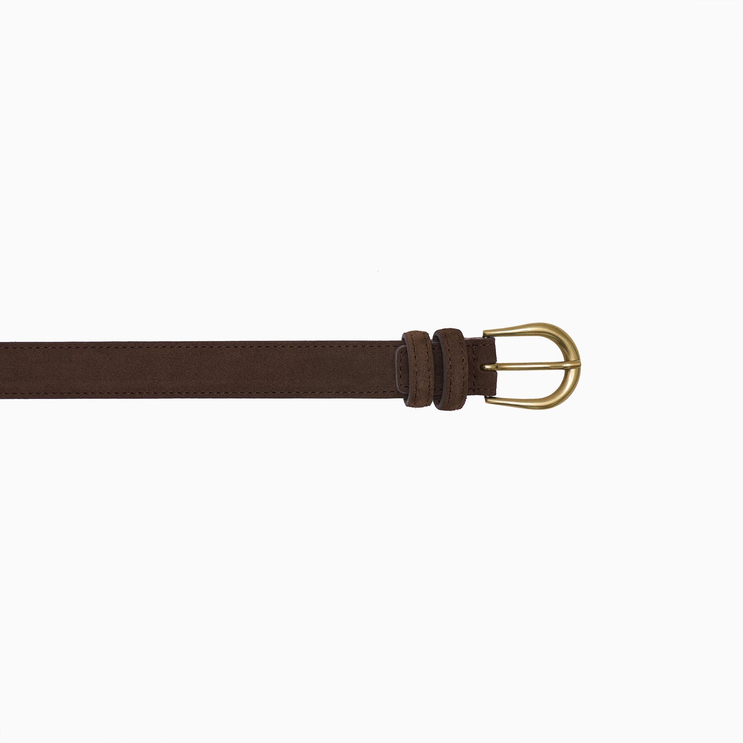 Brown Suede 1" Belt