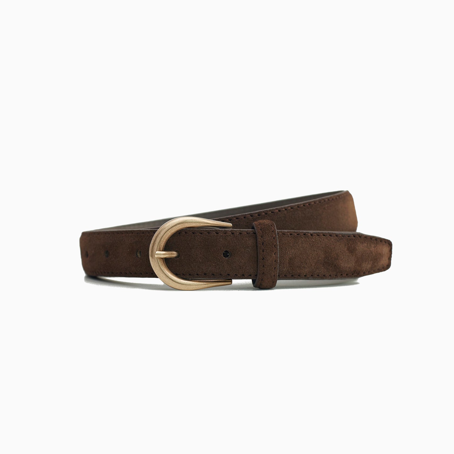 Brown Suede 1" Belt
