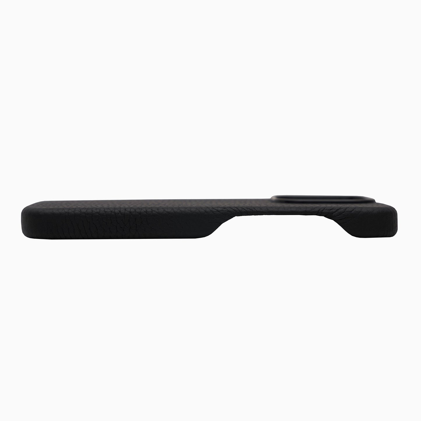 IPhone 15 Pro Max Pebble Leather Case - Black