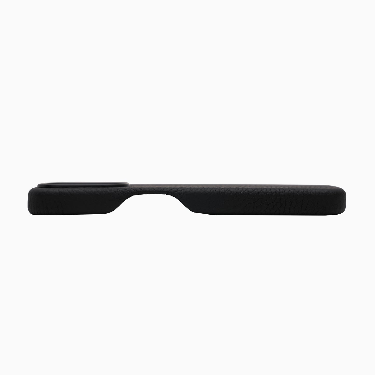IPhone 15 Pro Max Pebble Leather Case - Black