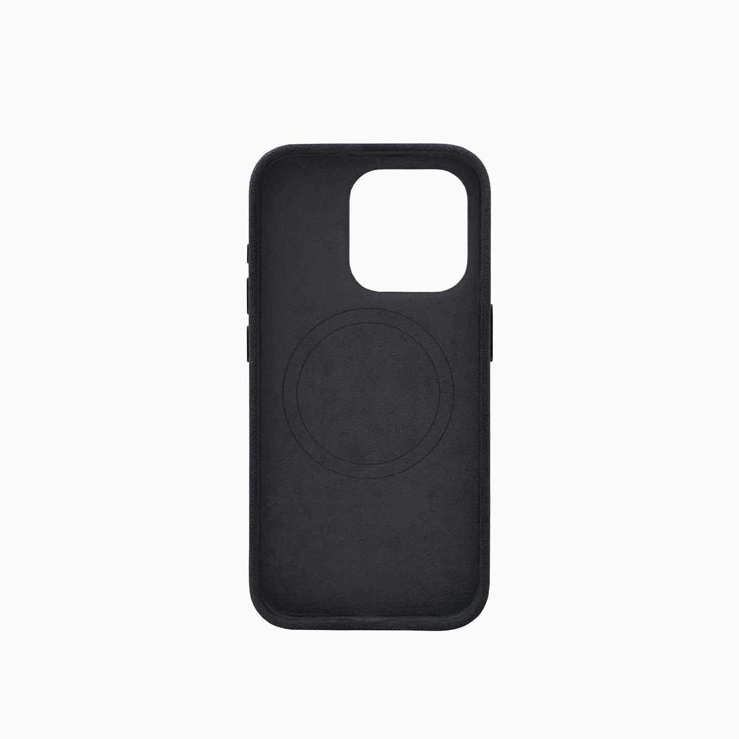Etui na iPhone 15 Pro - Szara Alcantara