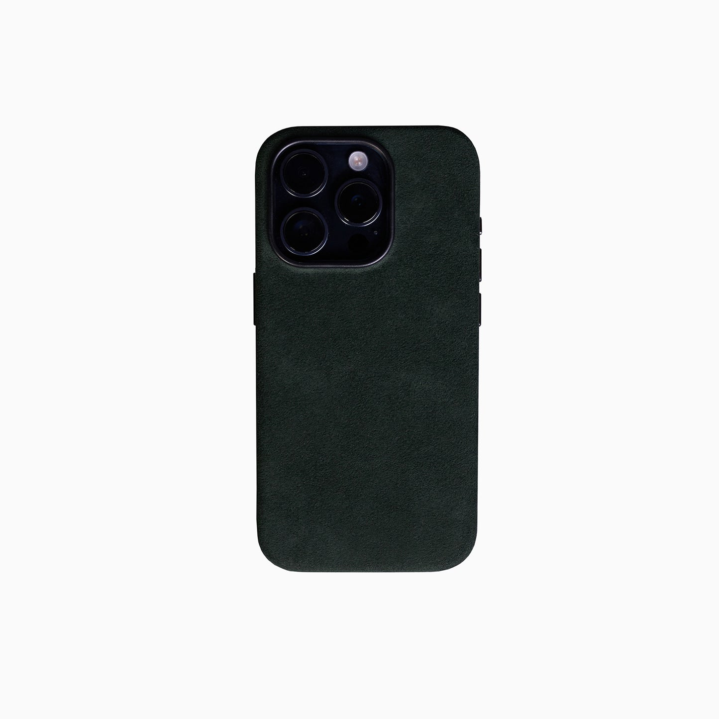 Etui na iPhone 15 Pro - Zielona Alcantara