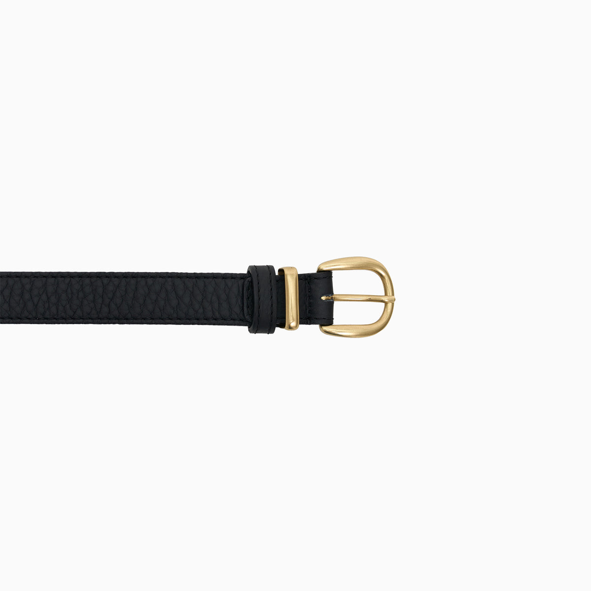 "Tryptich" Black Pebbled 1" Belt