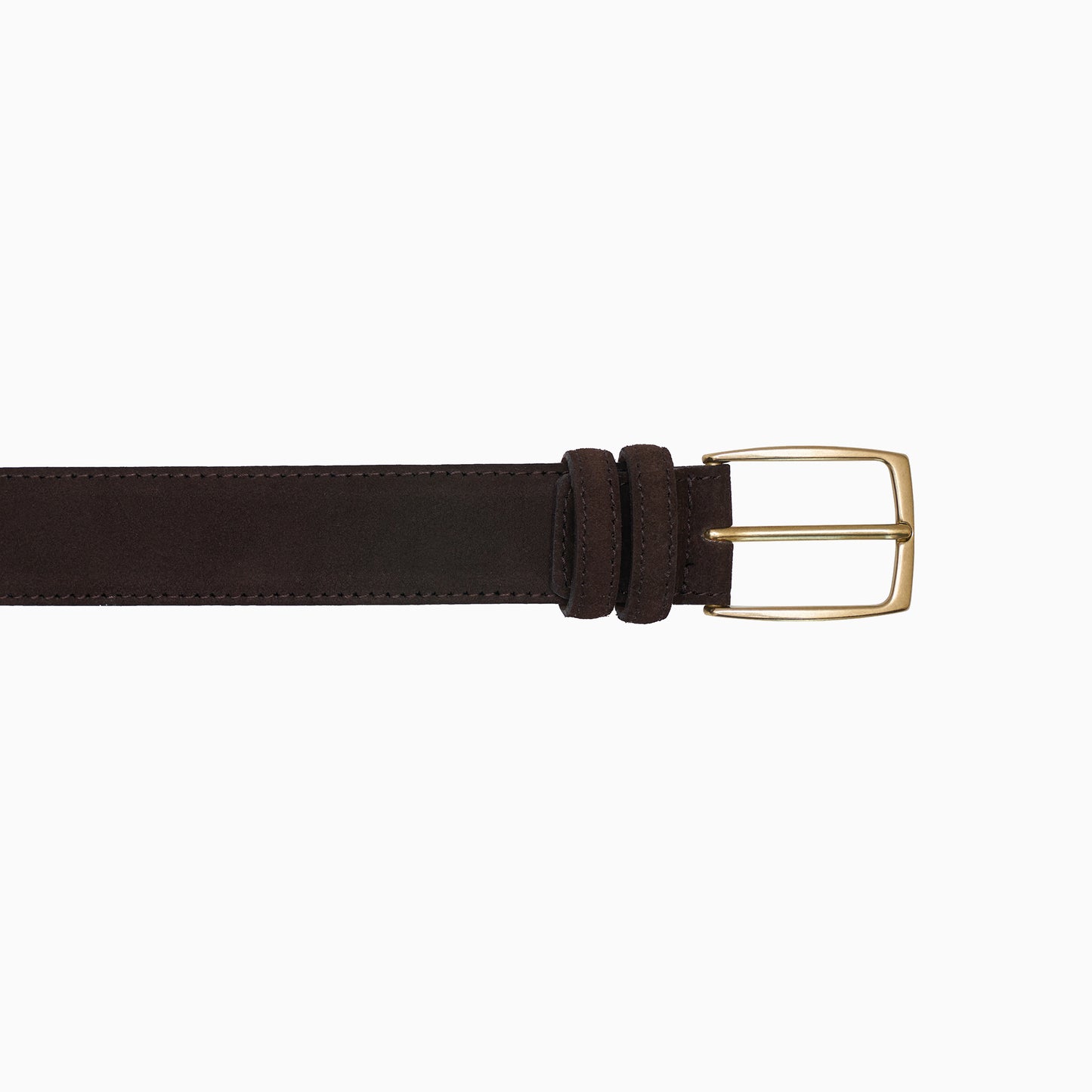 Dark Brown Suede Belt