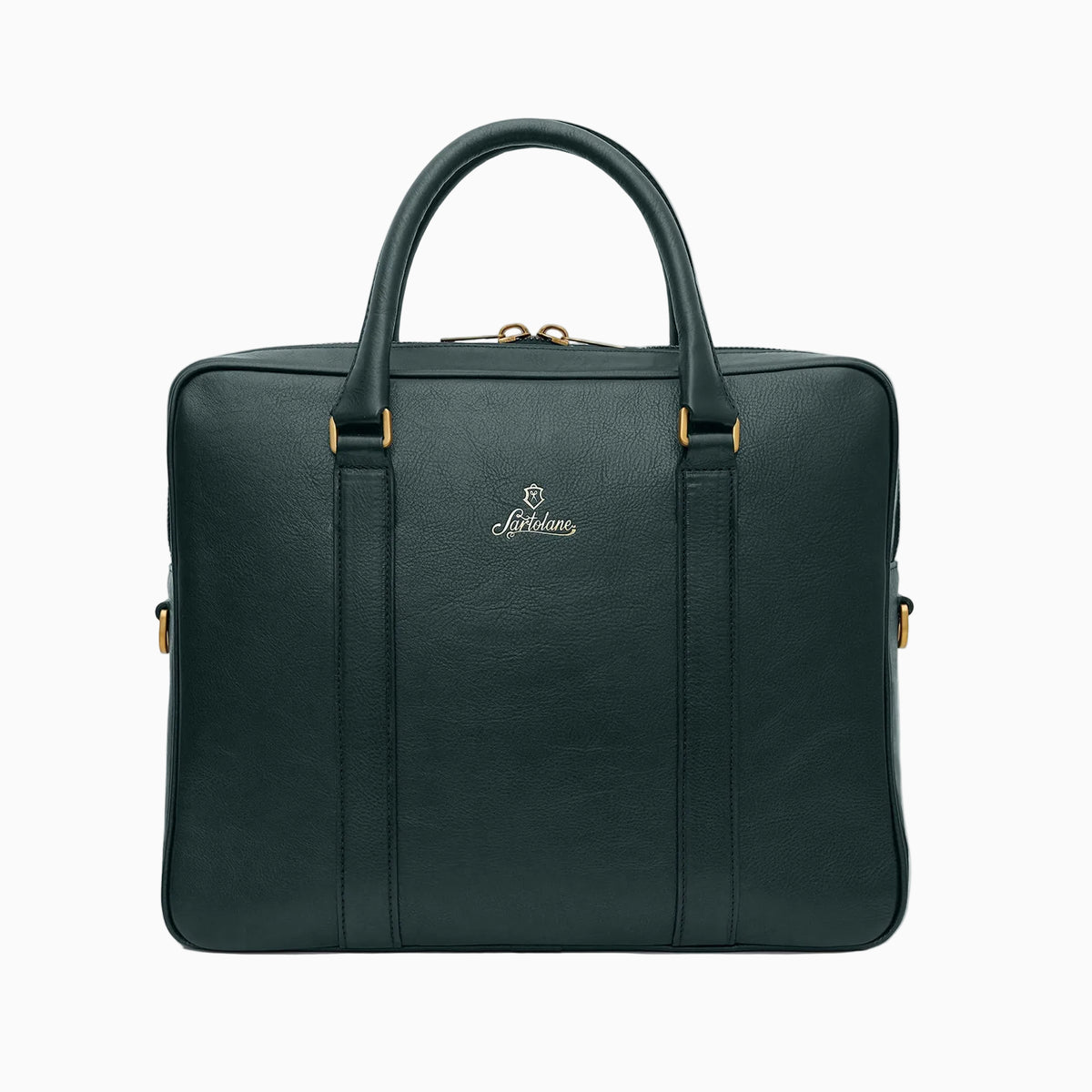Bottle green leather