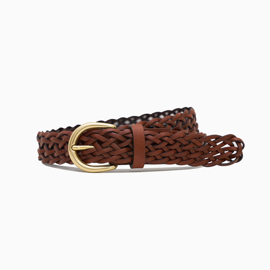 Handbraided Brown belt 3cm