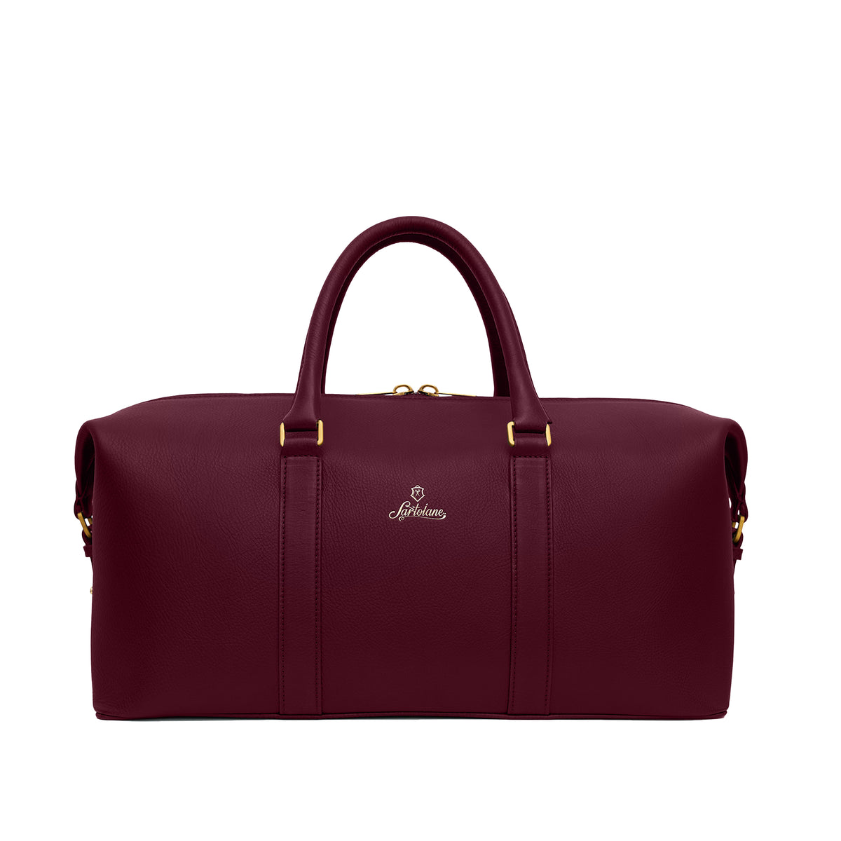 Burgundy leather