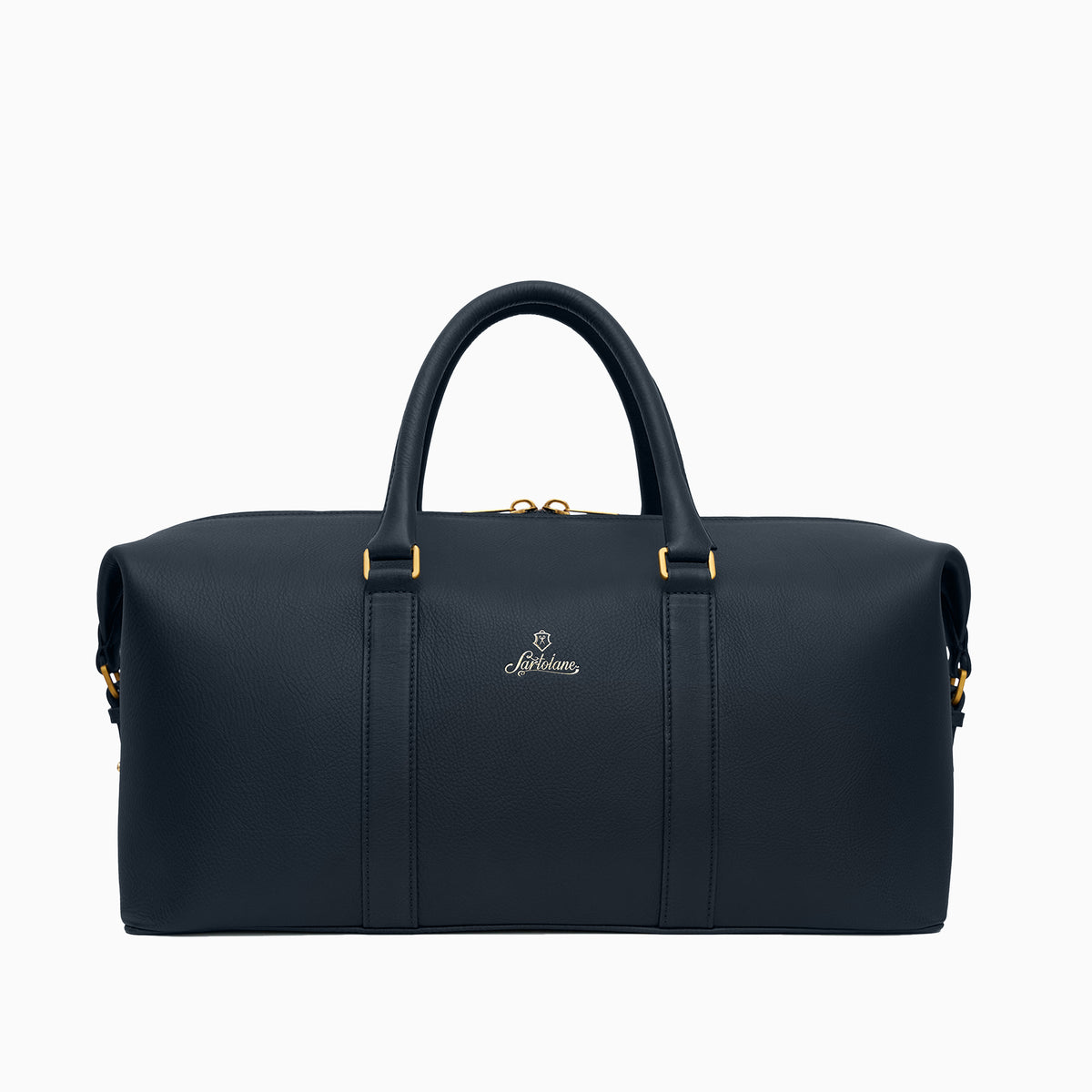 Navy blue leather