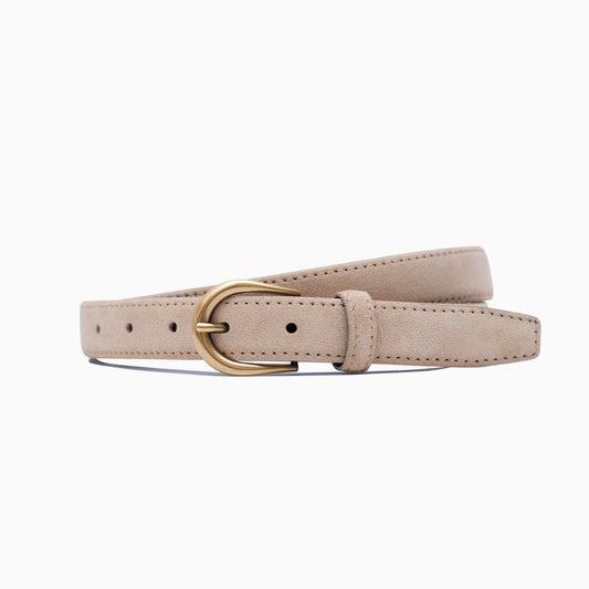 Beige Suede 1" Belt