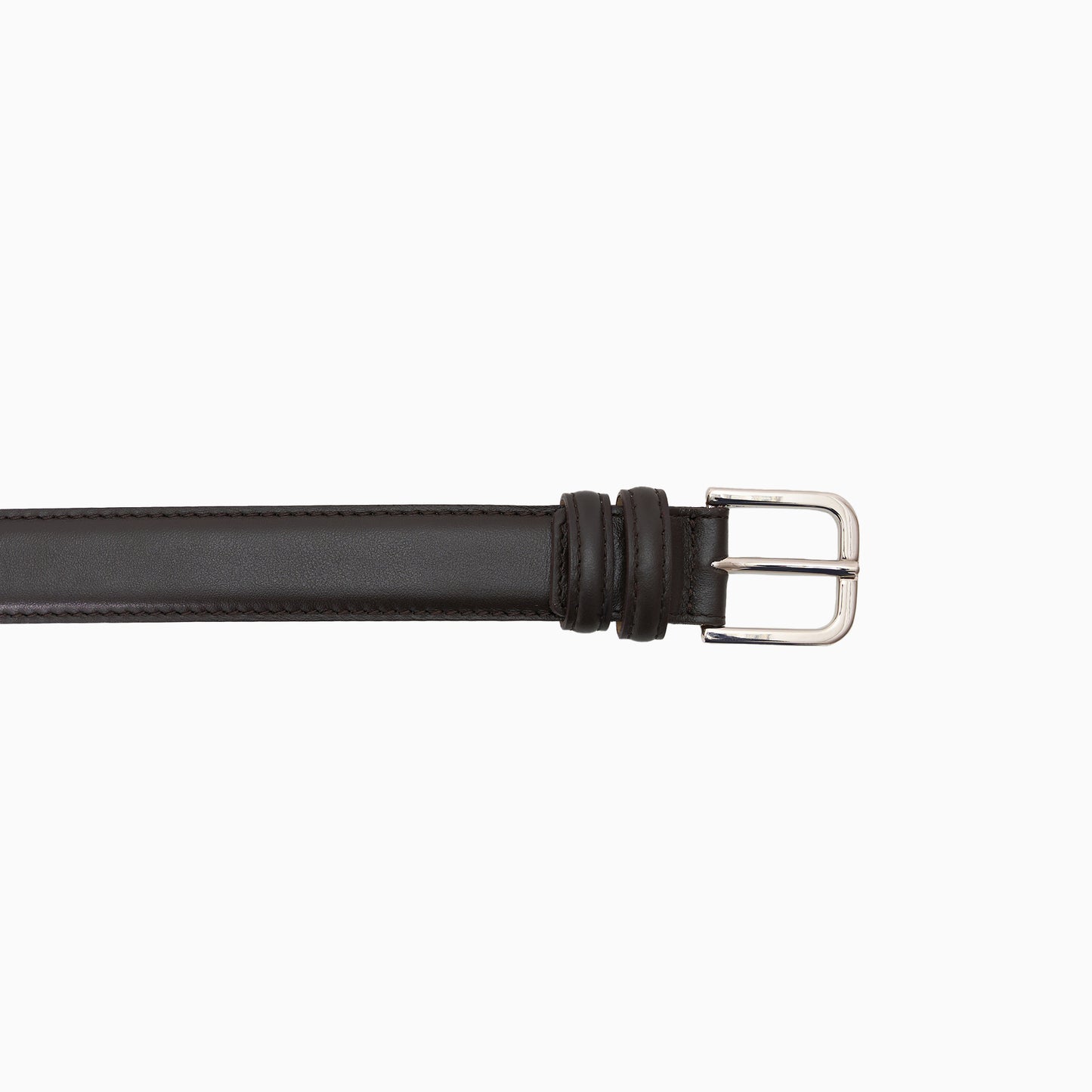 Brown Leather Simple Belt