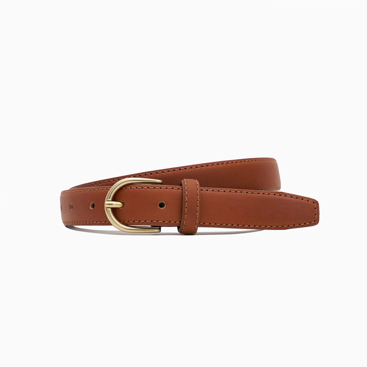 Cognac leather 1" Belt