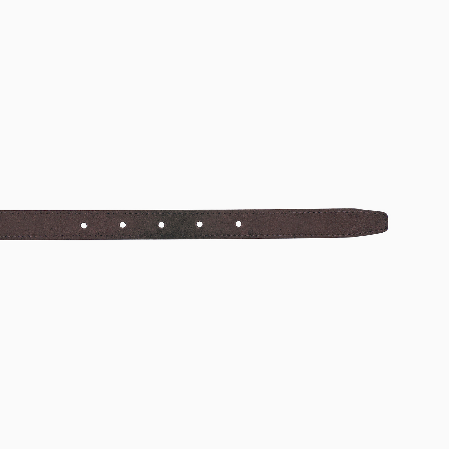 "Hollywood" Brown Suede Narrow Belt