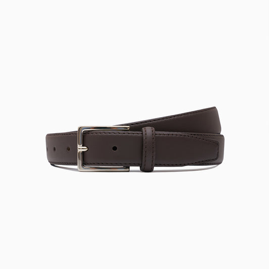 Brown Leather Formal Belt