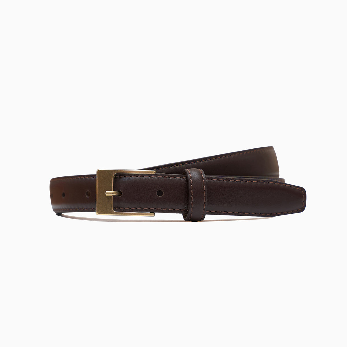 "Square" Brown Classic 1" Belt