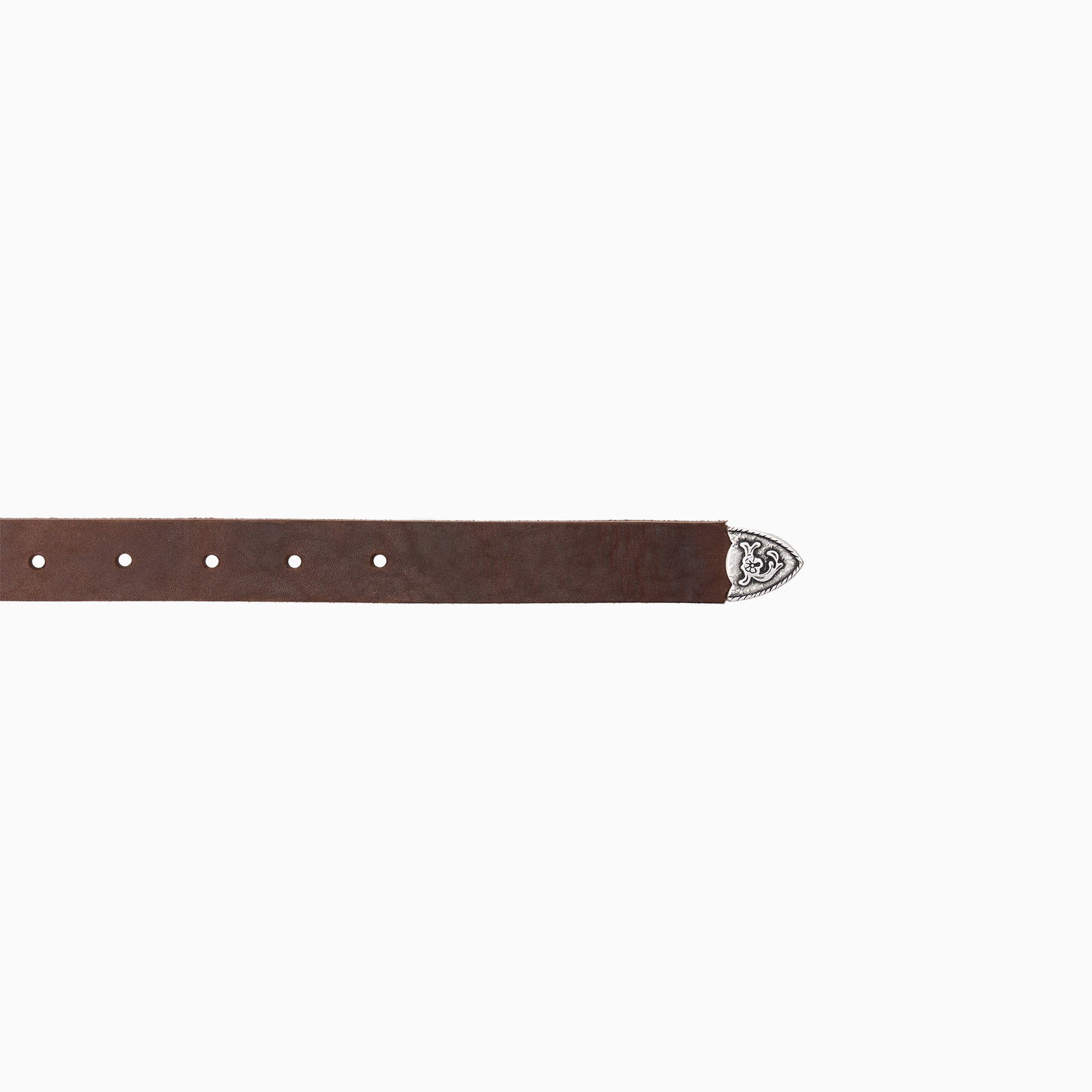 “Western” Brown Washed 1" Belt